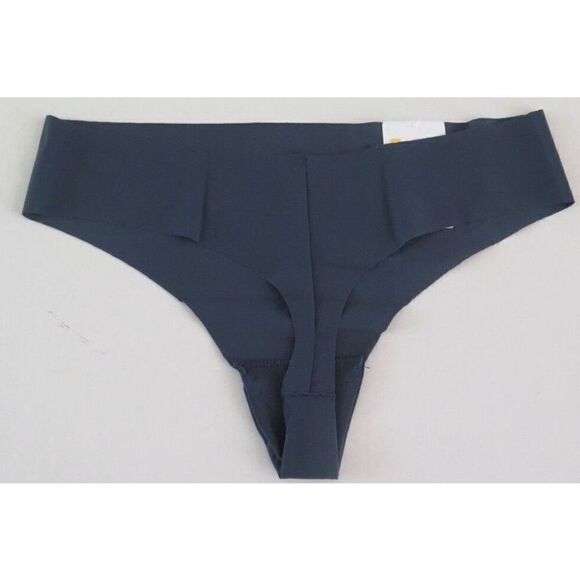 Calvin Klein D3428 461 Women's Sz Medium Navy Blue Thong Panties - Picture 2 of 2